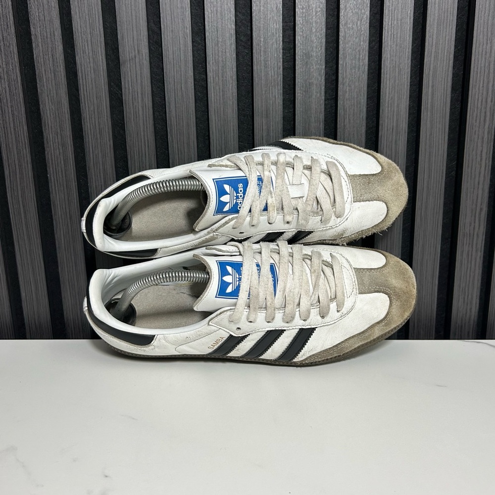 Adidas Samba White and Black Sneakers - Picture 6 of 8